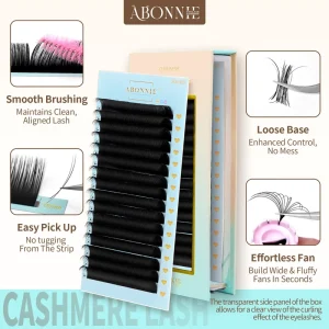 Cashmere Lash Extensions Supplies Velvet Matte Black Lash Trays