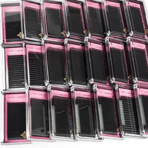 Cashmere Lash Extensions Volume Eyelashes Matte Black Lashes Velvet Cils Individual 8-25mm Eyelash Extension Trays