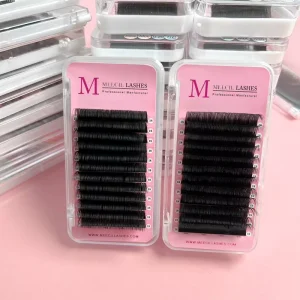 Cashmere Lash Meecil Lash Trays with Loose Root and Easy Fans Supplier Cashmere Eyelash Extension