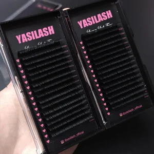 Cashmere Lash Soft Yasi Lash Silk Matte Black Mink Individual Lash Trays