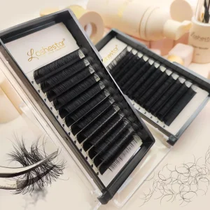 Cashmere Lash Trays J Curl Lash Tray Premium Korean PBT Matte Black Private Label Easy Fan Mink Eyelash