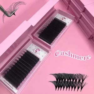 Cashmere Matte Black 0.03 Lash Extension Trays Eyelash Extension Classic Up To 25mm Professional Eyelash Extensions