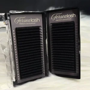 Cashmere Matte Black Eyelash Extensions DD Curl Matte Siberian Mink Lash Extensions 0.03 Volume Individual Eyelash Extensions