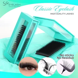 Cashmere Matte Black Fuax Mink Lash Tray Cashmere Lash Extensions Individual Eyelash Extension Supplies