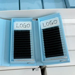 Cashmere Matte Black Individual Custom Eyelash Extension Dark Fluffy 0.03 0.05 0.07 Volume Lash Trays