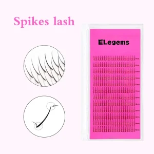 Cashmere Matte Lash Extensions Lash Extension Supplies 20mm 0.07 C D Curl Spike Lashes Extension with Box
