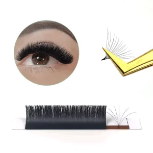 Cashmere Mega Volume Lash Extension Trays Easy Fan Lashes Matte Black Russian Volume Eyelash Extensions