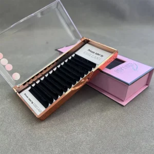 Cashmere Mink Individual Lash Extension Supplies 0.18 0.20 Classic Lash Trays Matte Black Eyelash Extensions