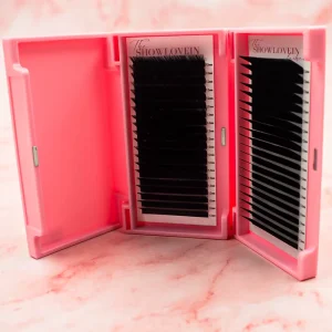 Cashmere Mink Silk Lash Trays 0.03 0.05 0.07mm Matte Black Cashmere Lash Extensions Volume Trays
