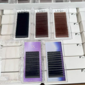 Cashmere Silk 0.03 0.05 0.07 Volume Eyelash Extensions Trays Individual Siberian Matte Black Velvet Lashes Extension