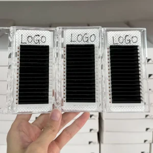 Cashmere Silk 0.03 0.05 0.07 Volume Velvet Lash Extensions Trays Custom Private Label Eyelash Extension