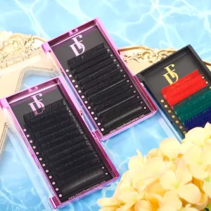 Cashmere Silk Natural Long Lash Extensions Matte Dark Black Private Label Volume C Eyelash Extensions Premium Handmade