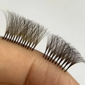 Cashmere Soft Brown Color Lashes Dark Brown Russian Volume Lashes Extensions 0.03 0.05 0.07 Mega Volume Trays