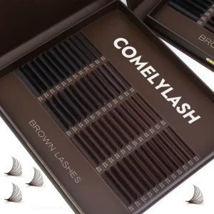 Cashmere Velvet Lash Extensions Tray 8 15mm C D Curl Volume Eyelashes Matte Black Soft Strip Lashes Supplies
