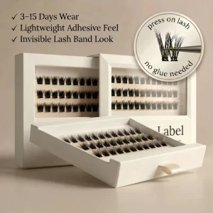 Cat Eye 3D Pre-Glued Self-Adhesive Lash Clusters