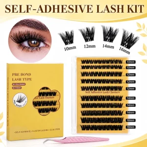 Cat Eye Cluster Lashes Glue-Free Self-Stick Handmade Fluffy Lightweight Factory Direct