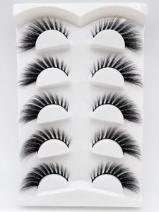 Cat Eye Faux Mink Full Strip Eyelashes Private Label Natural False Eyelash Vendors