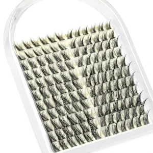 Cat Eye Fox Eye Natural Soft D Curly Eyelash Clusters 10 16MM 132Pcs Individual Lashes PBT Material DIY Lash Extensions