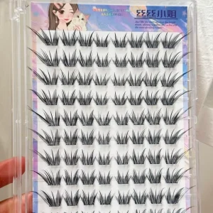 Cat Eye Full Strip Eyelashes Manga Doll Lash False Eyelashes Fluffy 10 Row Strip Lashes