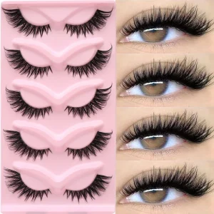 Cat Eye Lashes Fox Eye Look Winged Style Natural Lifting Effect Lashes Faux Mink Reusable OEM ODM