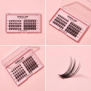 Cat Eye Spiky Segmented Lash Clusters Natural Wing Design Eyelashes Salon Bulk Supply