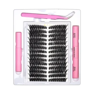 Cat Style Lash Cluster Extension Kit 252 Pieces Natural CD Curl Left and Right 8-16 mm