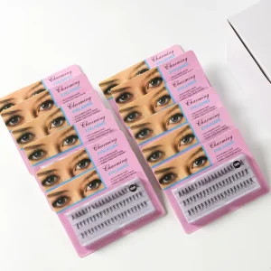 Chicken Claw Hair Planting 3 Lines 5P Glue Silk Mink Individual Lashes Lash Volume Eyelash Extensions Individual Flare