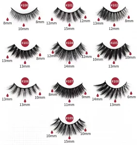 China manufacturer Handmade Wispy Fluffy Long Lashes Natural Eye Makeup Tools Eye Lashes 3D Mink Lashes False Eyelashes