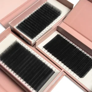 Chinese Cashmere Silk Vegan Cruelty Free PBT Fiber Wispy Style Super Soft Lightweight Matte Finish Eyelashes Extensions