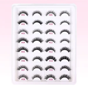 Chinese Vendors Wispy Mink Lashes Natural Eyelashes Lash Extensions 3D False Eyelashes Long Strip Lashes
