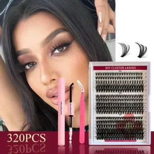 Christmas Segment Strip Eyelashes Pre-Cut Segment Cluster Lashes for Christmas Party