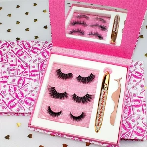 Cilios Falsos Postios Pestaas 3D Mink Hair Eye Lshes Boxes Manufacturer Eyelash Packaging Custom LOGO