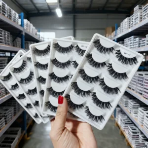 Cilios Posticos Custom New Ultra soft 10 12mm Fluffy Full Strip Eyelash Super Fine 5 Pairs3D Natural Cat Eye Lashes