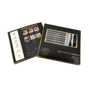 Classic Fluffy Cluster Lash Kit with Spikes and Bottom Lashes for DIY Eyelash Extensions