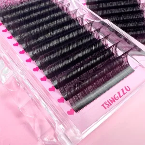 Classic Individual Lash Extension Manufacturer 0.03 0.05 0.07 0.15 0.20 Matte Black Eyelash Extension With Custom Logo