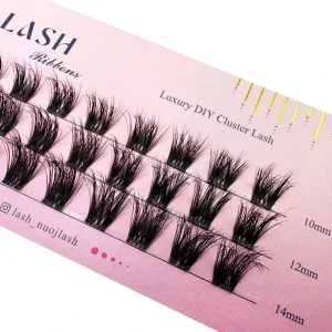 Clear Band DIY Cluster Lash Extensions Synthetic Hair Handmade Reusable Lashes Waterproof 3D Fluffy Natural Styles OEM ODM
