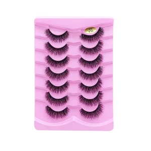 Clear Band Lashes 3D Faux Mink Eyelashes Silk Strip Lashes Thick Fake Eyelash Vendor
