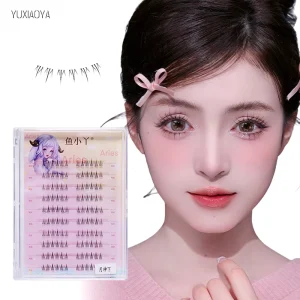 Clear Band Lower Eyelashes Natural Synthetic Hair Faux Mink Bottom Lashes