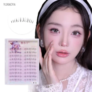 Clear Band Lower Eyelashes Natural Synthetic Hair Faux Mink Lashes Beauty Supplies Bottom Lower Lashes