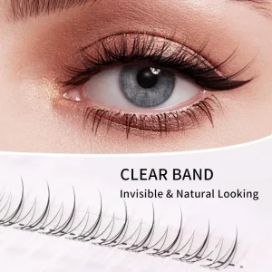 Clear Band Mixed DIY Lash Clusters Lower Lashes Natural Mink Cluster Lashes Individual Segment Fan Eyelash Bottom Eyelashes Tray
