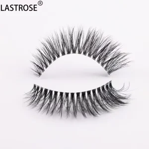 Clear Band Natural Cat Faux Mink Eyelashes Thick Synthetic Invisible Eyelash Vendor 10 Pairs Minimum Order Paper Box