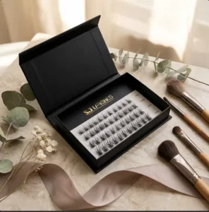 Clear Band Segment False Eyelashes Glue Free Self Adhesive Cluster Lashes Comfortable All Day Wear Eyelash Cluster
