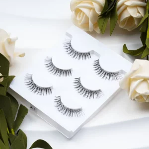 Clear Band Soft Natural Strip False Eyelashes for Beginners & Makeup Artists