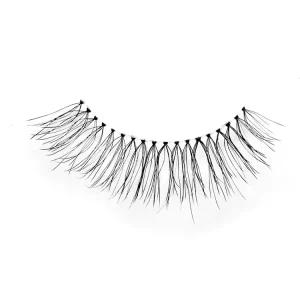 Clear Band Wispy 100% Human Hair Lashes Volume Reusable Natural False Human Hair Eyelashes