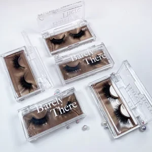Clear Eyelash Packaging Box Vendor Luxury Acrylic Lash Boxes with Logo Plastic Eye Lash Case Private Label