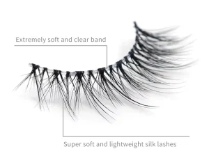 Clear Soft Band 25Mm Nature Short Lashes Vendor Eyelash Packaging 5D Mink Eyelashes Half Synthetic Lashes