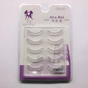 Clear Transparent Plastic Band Strip Eyelashes Multi Style Natural Daily Makeup 0.05mm Reusable DIY Full Strip Lashes Box