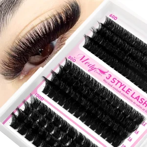 Cloud Soft Lightweight Cluster Lashes Zero Eyelid Burden Neat Fiber Arrangement All Day Continuous Comfort Wear