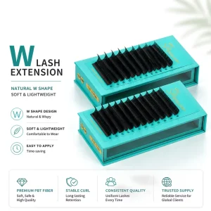 Clover YY W Shape Eyelash 3D 4D 5D 6D Wispy Natural Premade Fans Narrow Base Individual Lash Extensions