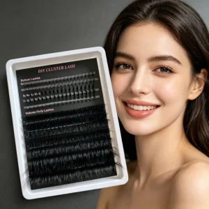 Cluster Bottom Lash DIY Segment Eyelash Extensions Dense Volume Individual D Curl False Eyelashes Wispy Lashes